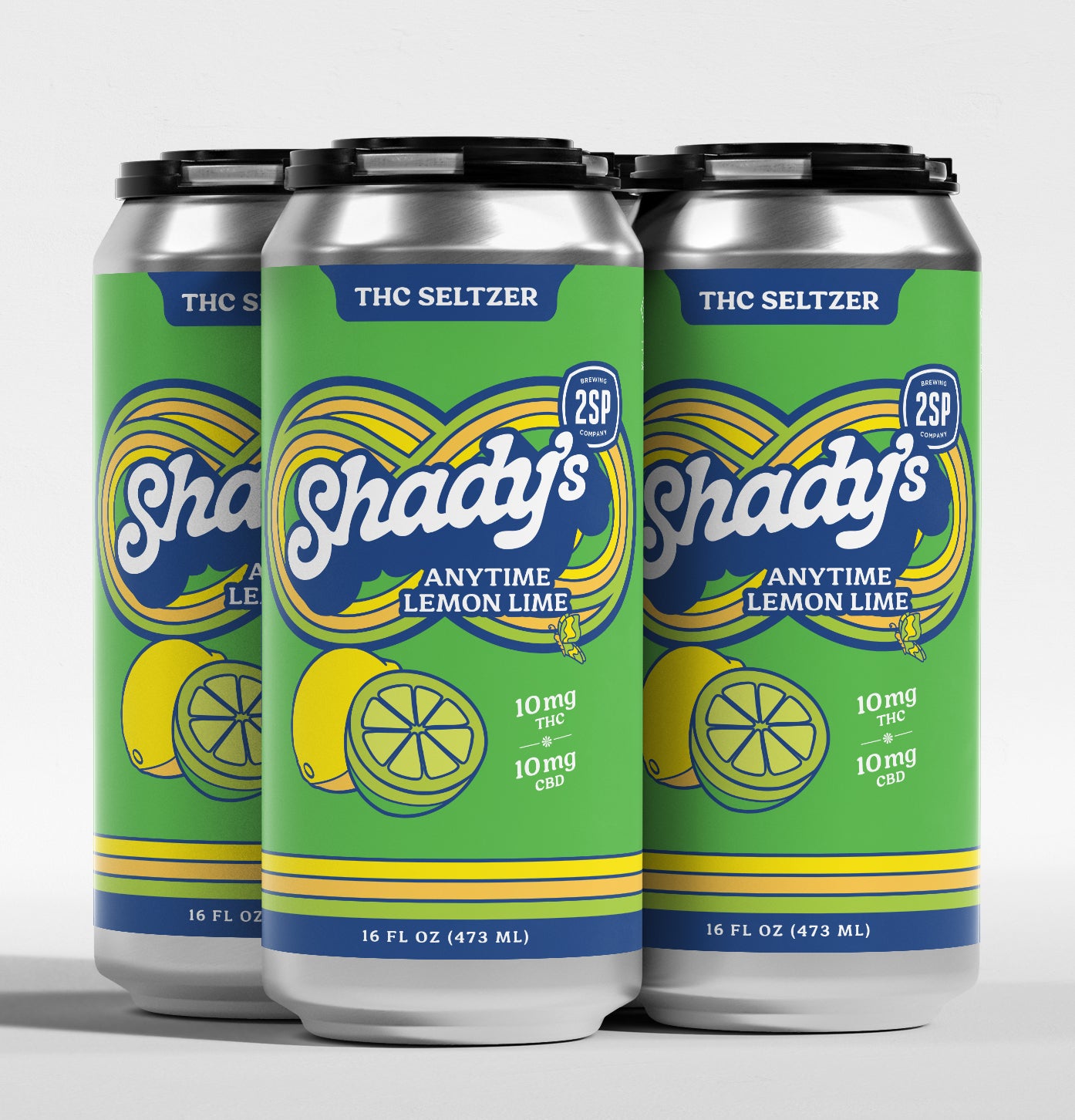 Anytime Lemon Lime - Shady's THC Seltzers