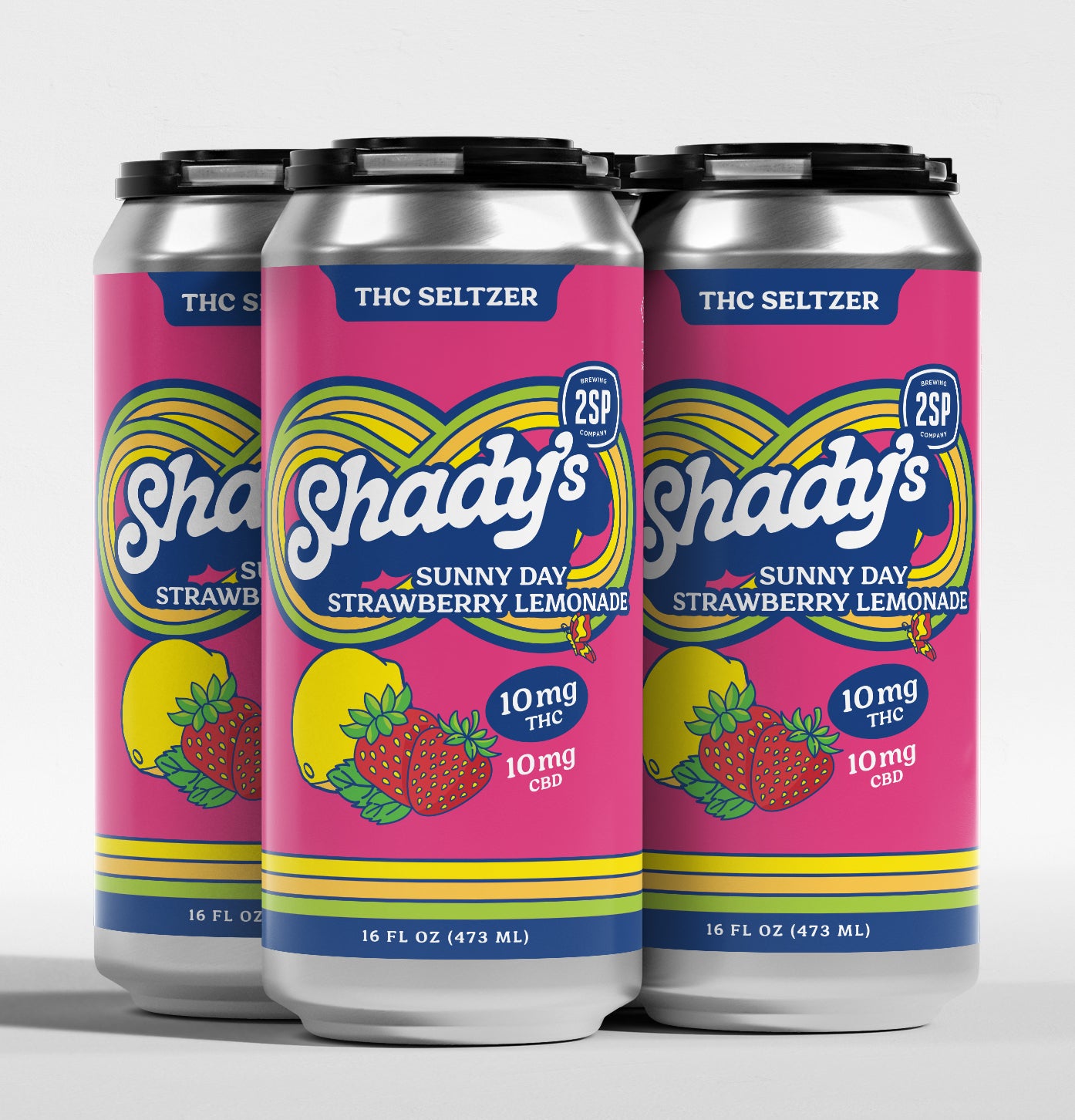 Sunny Day Strawberry Lemonade 10mg THC / 10mg CBD