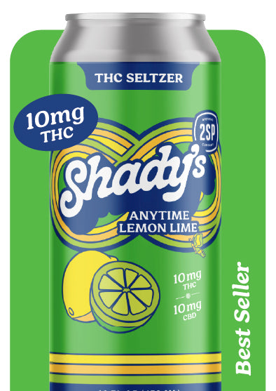 Anytime Lemon Lime - Shady's THC Seltzers